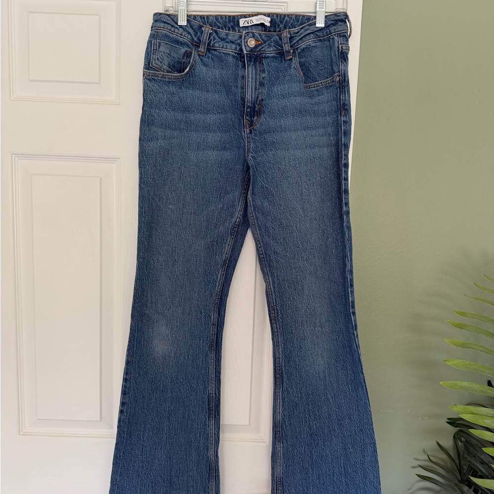 Zara Flare Blue Jeans